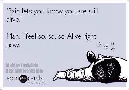 Pain makes you feel alive