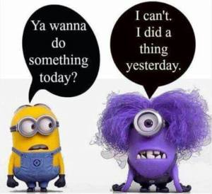 tired minion